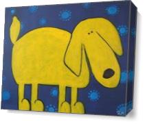 Yellow Dawg As Canvas