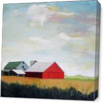Country Farm As Canvas