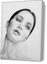 Jennifer Lawrence Portrait - Gallery Wrap Plus