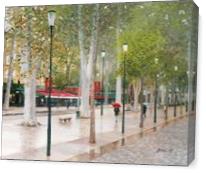 Rainy Walk - Gallery Wrap