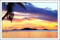 Colorful Caribbean Island Sunset Secret Harbor St Thomas Photograph By Roupen Baker - No-Wrap