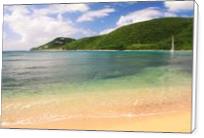 Reef Bay Beach Seascape St John Virgin Islands Photograph By Roupen Baker - Standard Wrap