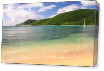 Reef Bay Beach Seascape St John Virgin Islands Photograph By Roupen Baker - Gallery Wrap Plus