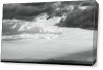 Storm Clouds Gather Over The Desert Black And White Photograph Mohave Desert Arizona By Roupen Baker As Canvas