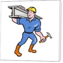 Construction Worker Ibeam Hammer - Standard Wrap