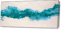 Large Fluid Abstract Painting INTO THE WAKE - Gallery Wrap Plus