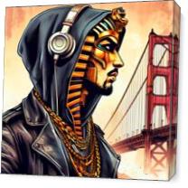 King Tut Golden Gate Bridge 2 As Canvas