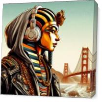 King Tut Golden Gate Bridge 3 As Canvas