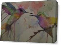 Love Birds As Canvas