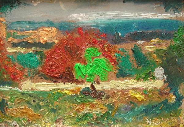 Patches of Colour  (Late Afternoon, Plein Air Painting, Lemba, Cyprus)