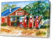Frontier Gas Station As Canvas