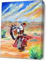 Indian Dancer2 As Canvas