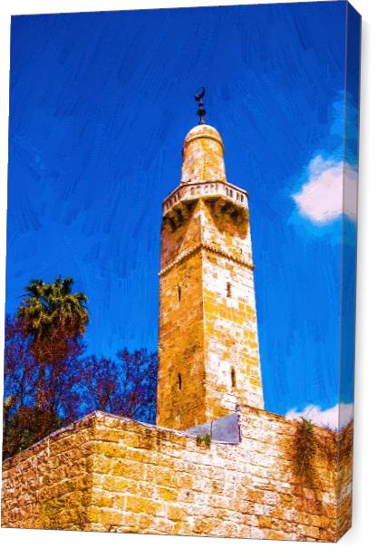 Minaret In The Old City Of Jerusalem Minaret In The Old City Of Jerusalem