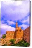 .David`s Tower-symbol Jerusalem.Israel - Gallery Wrap