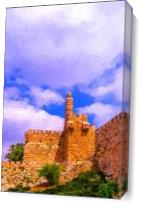 .David`s Tower-symbol Jerusalem.Israel - Gallery Wrap Plus