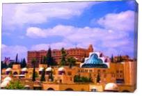View Of Jerusalem City - Gallery Wrap