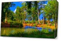 View Of Summer Park - Gallery Wrap Plus