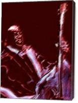 Bass_player_canson_paper_xcf - Gallery Wrap