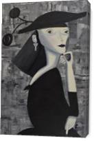 Lady In Black - Gallery Wrap
