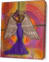 Angel 30 X 24 Acrylic On As Canvas