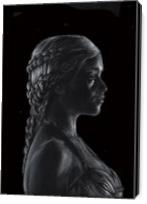 Game Of Thrones Princess Black And White - Gallery Wrap