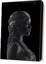 Game Of Thrones Princess Black And White - Gallery Wrap Plus