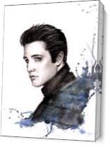 My All Time Favorite Singer Elvis Presley As Canvas