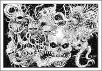 Evil Death Spawn Illustration - No-Wrap