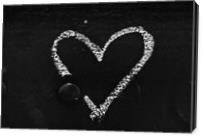 Chalked  Heart - Gallery Wrap
