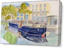 Canal Boat, Dublin As Canvas