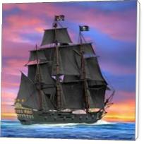 Black Sails Of The Caribbean - Standard Wrap