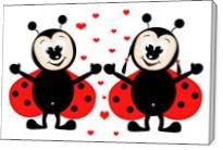 Ladybug In Love - Gallery Wrap