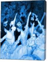 Ballet In Blue - Gallery Wrap