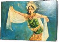 Balinesse Dancer (signed 'trubus' On The Left Bottom) - Gallery Wrap