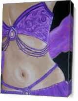 Dancer In Purple As Canvas