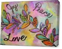 Joy Peace Love - Gallery Wrap
