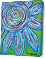 Sunflower Swirl As Canvas