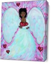 Heart Angel As Canvas