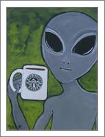 Alien And Coffee - No-Wrap