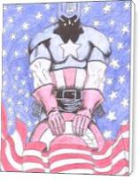 Captain America Holding Shield - Standard Wrap