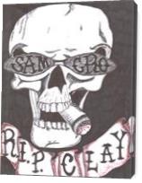 SOA RIP Clay Skull - Gallery Wrap