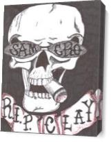 SOA RIP Clay Skull - Gallery Wrap Plus