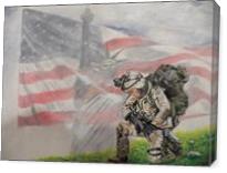 Thank God For Our Military - Gallery Wrap