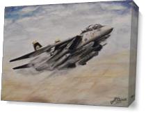 F 14 Tomcat As Canvas