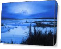 Blue Moon As Canvas
