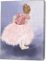 Child Ballerina Awaiting The Moment_by Susan Lipschutz - Gallery Wrap