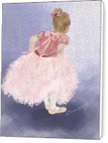 Child Ballerina Awaiting The Moment_by Susan Lipschutz - Standard Wrap