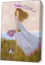 GIRL AND A SUMMER BREEZE_by Susan Lipschutz - Gallery Wrap Plus