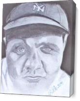 Babe Ruth As Canvas