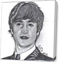 John Lennon Young As Canvas